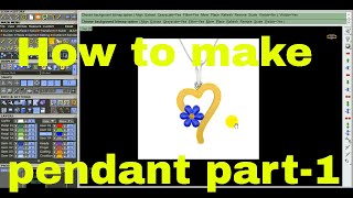 How to make pendant part 1 surface metal  jewellery cad design  rhino5matrix9 combined cad [upl. by Dominik]