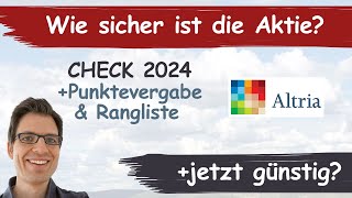 Altria Aktienanalyse 2024 Wie sicher ist die Aktie günstig bewertet [upl. by Catlee]