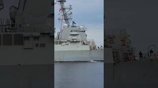 Big Navy Vessel Activity navyship navy godblessamerica battleship [upl. by Anilehs]