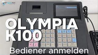 Olympia K100 Bediener anmelden [upl. by Swift]