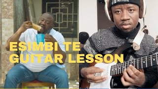 Esimbi te by Moise mobileGuitar lesson [upl. by Harriman]