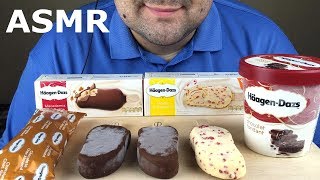 ASMR HAAGEN DAZS ICE CREAM PARTY Dessert Eating Sounds NO TALKING [upl. by Market379]