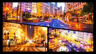 Valencia Nightlife Spain NEW Beautiful Walking Tour at Night 4K UHD December 2023 [upl. by Raskind738]