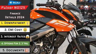 2024 Bajaj Pulsar NS 125 EMI Down payment 20k Only 😱 I Finance Price I On Road Price 🤑 I EMI [upl. by Aufa]