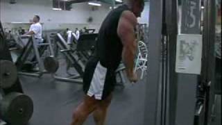 Jay Cutler Triceps Heavy Cable Pushdown [upl. by Lanie]