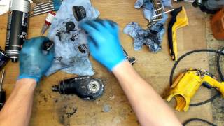 How to repair and assemble Dewalt D25113 qs rotary hammer drill carbon brushes oring hammer replace [upl. by Emlynn505]