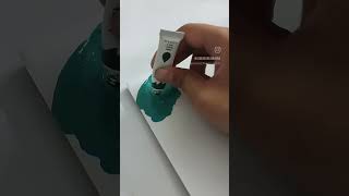 Lets make teal color by mixing paintsteal color by mixing paints shorts [upl. by Anitnemelc]