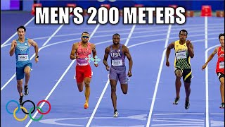 Noah Lyles amp Letsile Tebogo Bring The Heat In Mens 200 Meters  2024 Paris Olympics [upl. by Galen]