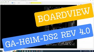 Boardview  Schematic digram  gigabyte GAH61MDS2 REV 40 Schematics Free Dowload [upl. by Aivun]