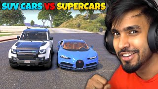 SUPER CARS VS SUV CARS TESTING  TECHNO GAMERZ [upl. by Ylluz847]