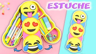 Estuche EMOJIS Desplegable  Lapicera Regreso a Clases  Cartuchera  Manualidades aPasos [upl. by Neelyar]