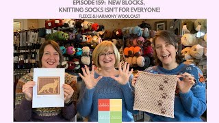 Knitting Socks Isnt for Everyone  Ep 159 Fleece and Harmony Woolcast [upl. by Ariahs]