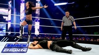 Kaitlyn vs AJ Lee  WWE Divas Championship Match SmackDown Aug 2 2013 [upl. by Aennyl]