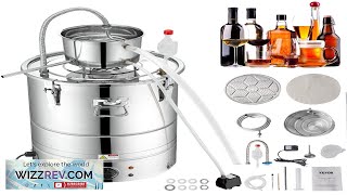 VEVOR Alcohol Still 9 Gal 30L Water Alcohol Distiller Home Distillery Kit Review [upl. by Asoramla620]