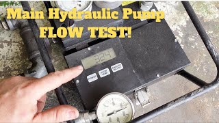 John Deere 8370R Main hydraulic pump flow test amp 8310R Regeneration problems [upl. by Kalb130]