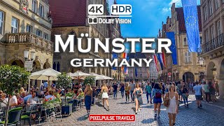 Münster Walking Tour 🇩🇪 Germany  Spring Sunny day Walk in Münster  4K HDR 60fps [upl. by Hume]