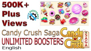 Candy Crush Saga  Top secret trick  unlimited boosters English [upl. by Tilda]