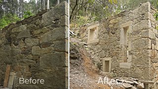 Stone House Renovation  Part 5 Opening more Windows [upl. by Leifeste]