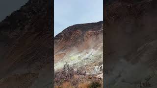 Valley of Hell activevolcano owakudani japan japantravel youtubeshorts blackegg [upl. by Atikcir]