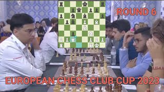 BRILLIANT Raunak Sadhwani vs Viswanathan Anand  European Chess Club Cup 2023  R6 [upl. by Denney]