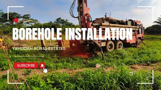 A Ghana Vlog Free Water For Life  Borehole Installation [upl. by Enailuj]