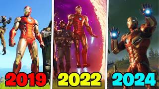 Evolution of Iron Man in Fortnite Trailers Shorts amp Cutscenes [upl. by Tram]