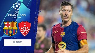 CHAMPIONS LEAGUE  BARCELONE vs BREST EAFC 25 [upl. by Niawd]