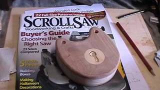 How to Build a Wooden Lock  ScrollSaw Magazine Plan [upl. by Ycats704]