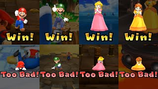 Mario Party 9 All Characters Wins And Lose [upl. by Llerehs]