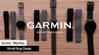 Garmin Support  Garmin Smartwatches  Installing an UltraFit Strap [upl. by Orji]