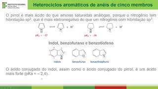 Cap 21 Tópico 5 Heterocíclos aromáticos de anéis de cinco membros Parte 3 [upl. by Klatt]