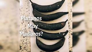 Platanos muy maduros TE DIGO QUE HACER [upl. by Neladgam]