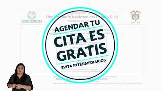 Agendar tu cita en la Registraduría es GRATIS [upl. by Eteragram]