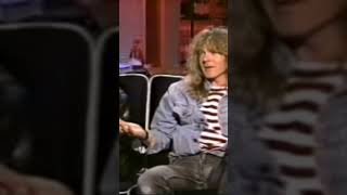 IRON MAIDENs JANICK GERS on Bruce Dickinsons new baby boy Griffin  1992 MuchMusic Pepsi Power 30 [upl. by Lehcnom]