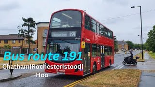 Scenic bus route covering Medway Towns Rochester Chatham and Strood  Stagecoach Triangle [upl. by Alicul]