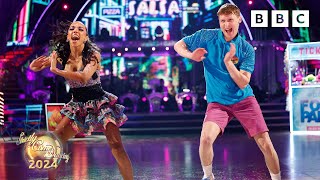 Jamie Borthwick amp Michelle Tsiakkas Salsa to Danza Kuduro by Don Omar amp Lucenzo ✨ BBC Strictly 2024 [upl. by Asit]