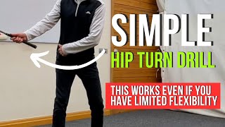 How To Increase Hip Turn In your Backswing  This Works Even If You Have Limited Flexibility [upl. by Goodrich]