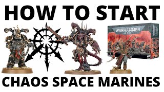 How to Start a Chaos Space Marines Army in Warhammer 40K 10th Edition  Beginner Guide for Starting [upl. by Heall437]