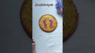 Maa laxmi Charan padukayoutubeshorts craft pair charan maalaxmi [upl. by Stoeber]