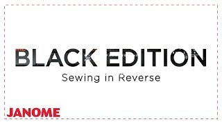 How to Sew in Reverse with the HD3000 Black Edition [upl. by Dhaf287]