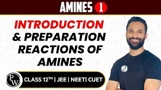 Amines 01  Introduction amp Preparation Reactions of Amines  Pure English  12th JEENEETCUET [upl. by Ynnor]