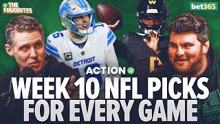 NFL Week 10 Betting Predictions amp BETS for EVERY NFL Game NFL Expert Picks  The Favorites Podcast [upl. by Aihsilef]