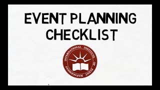 How to Create an Event Planning Checklist [upl. by Malchus]