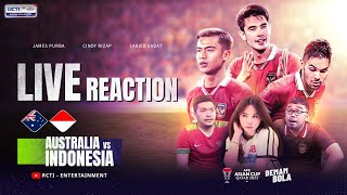 LIVE REACTION  AUSTRALIA VS INDONESIA  AFC ASIAN CUP 2023  DEMAM BOLA [upl. by Friday968]