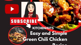 Easy and Simple Green Chili Chicken  How To Make Cook  Street Food Of Pakistan  youtube viral [upl. by Heddi]