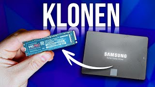 Festplatte KLONEN Windows 10 amp Windows 11 mit SAMSUNG MAGICIAN Samsung 990 Pro 4TB [upl. by Chris]