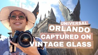 UNIVERSAL STUDIOS and ISLANDS OF ADVENTURE through a VINTAGE Camera Lens from the 1970s [upl. by Nyllek]