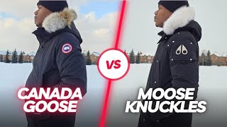 CANADA GOOSE LANGFORD PARKA VS MOOSE KNUCKLES STERLING PARKA COMPARISON  Which Is Better [upl. by Eryt]