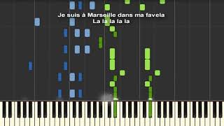 LAlgérino Va Bene Taxi 5 Piano Cover Tutorial Paroles Lyrics Karaoke [upl. by Vivie]