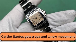 Cartier Santos Galbee Spa day and new movement [upl. by Mose]